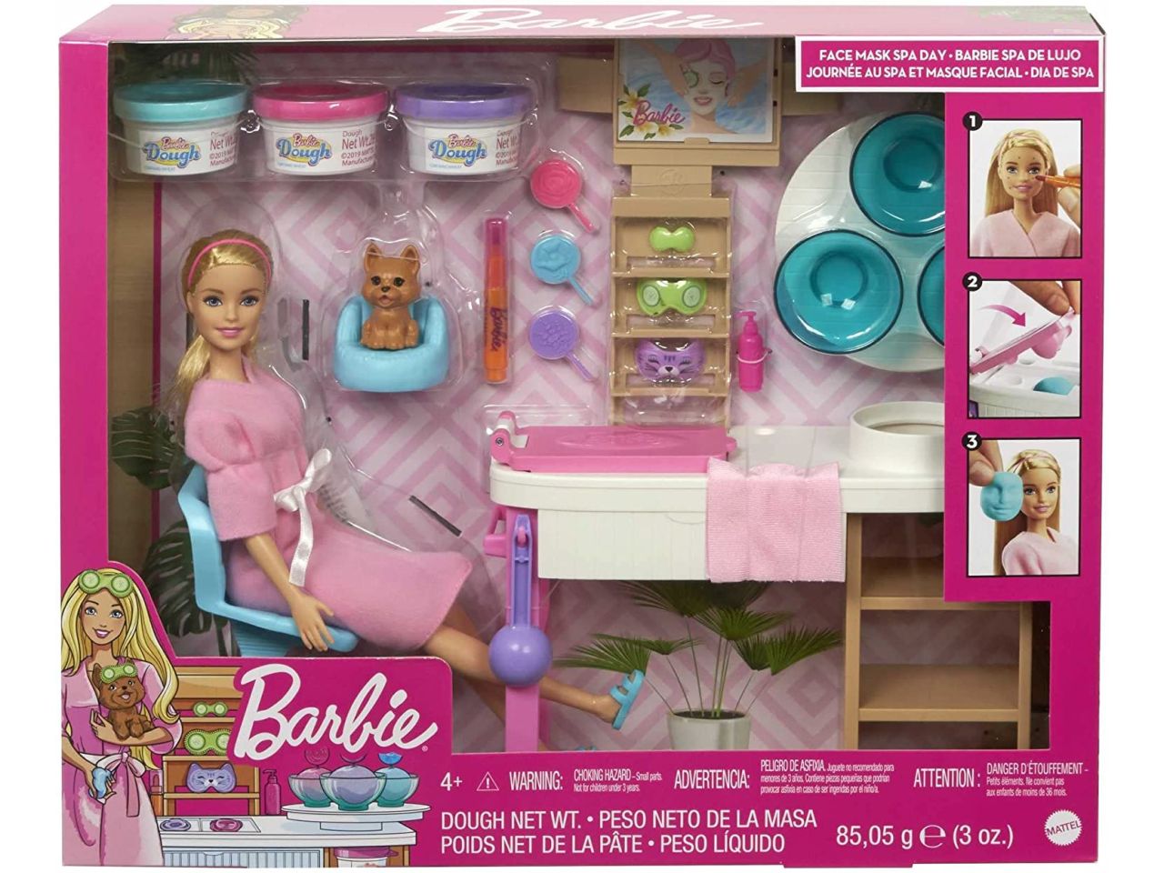 Barbie alla spa playset concagnolino e accessori