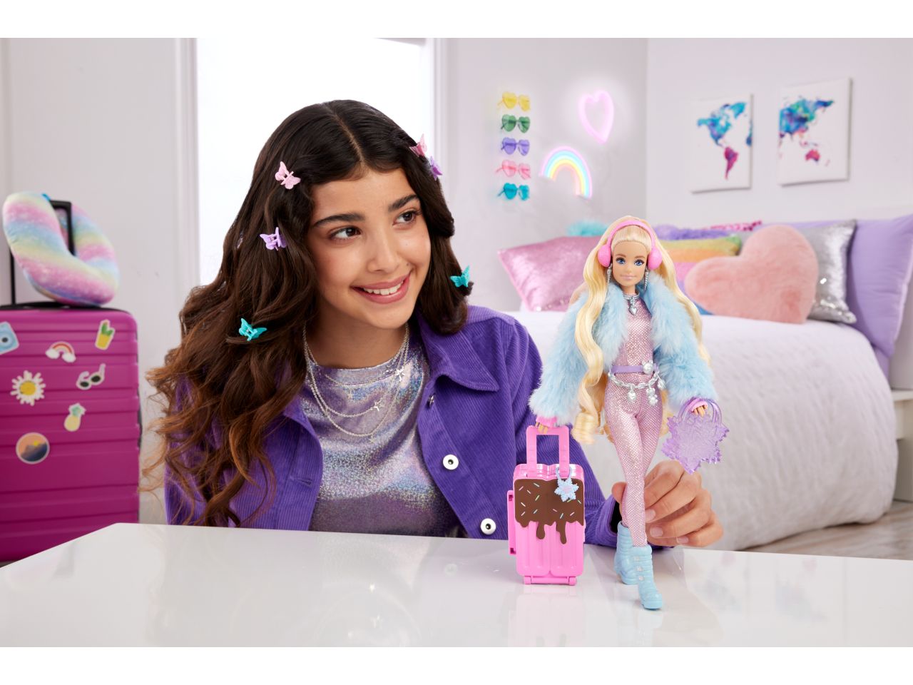 Fashion doll mattel barbie extra look da neve