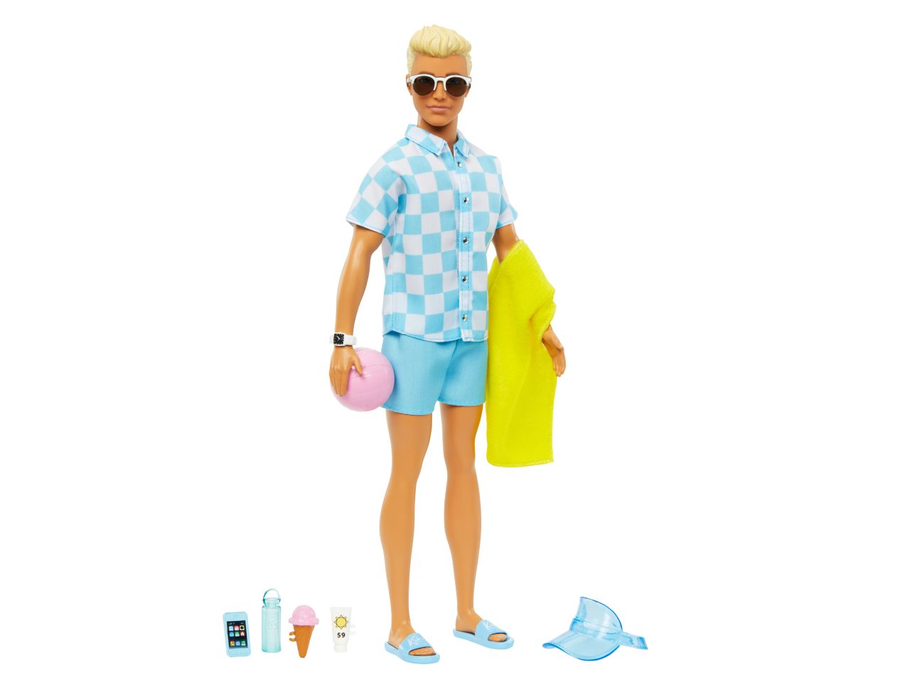 Mattel fashion doll  barbie movie - ken beach