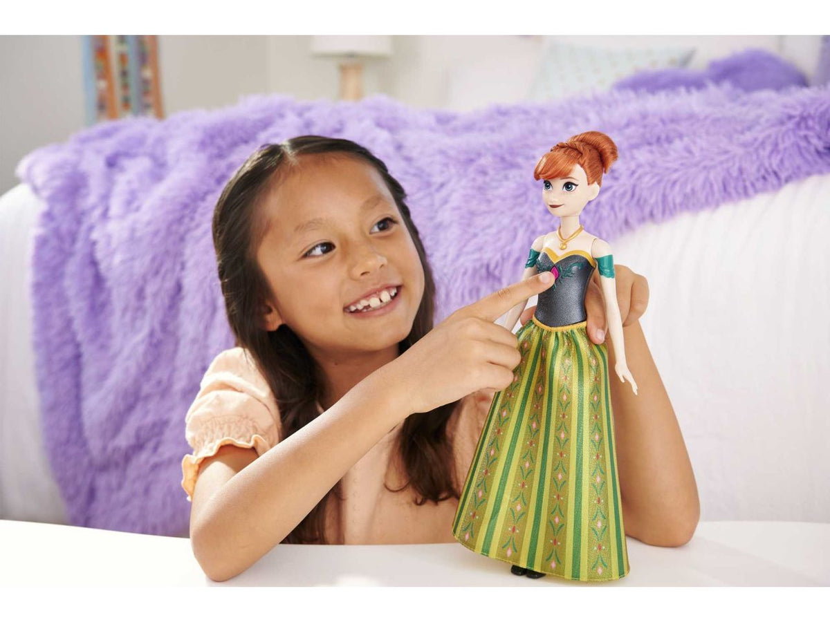Fashion doll mattel  disney frozen bambola cantante anna oggi, per la prima volta $