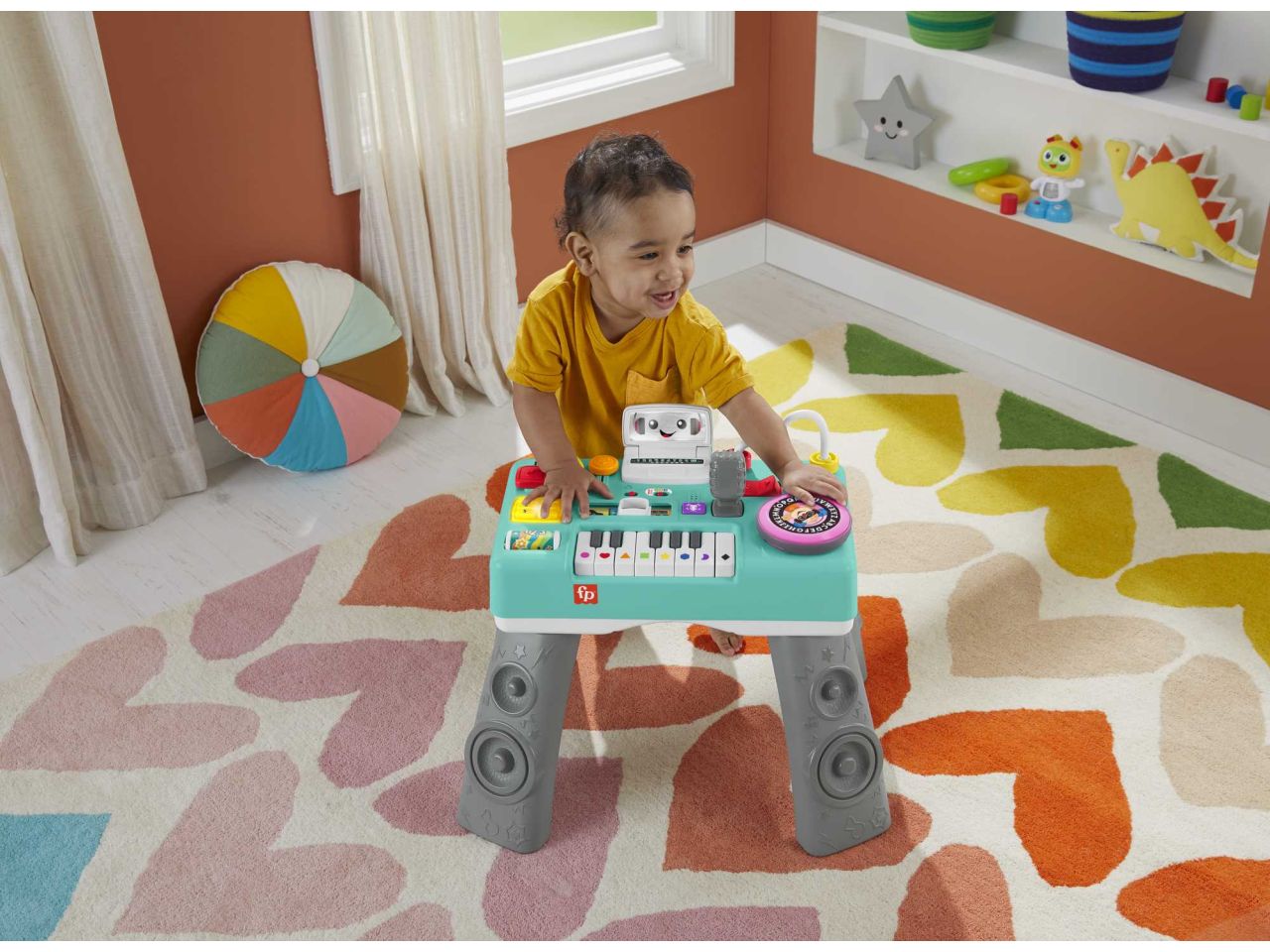 Mattel fisher-price tavolino dj musica & remix