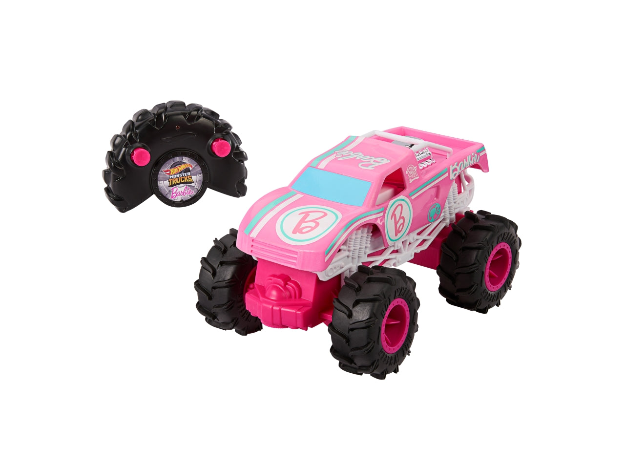 Hotwheels radiocomando monster truck di barbie in scala 1:24