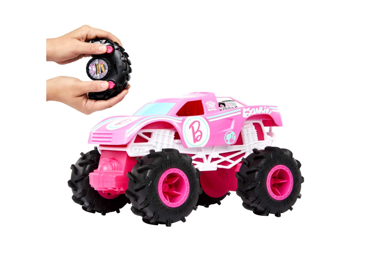 Hotwheels radiocomando monster truck di barbie in scala 1:24