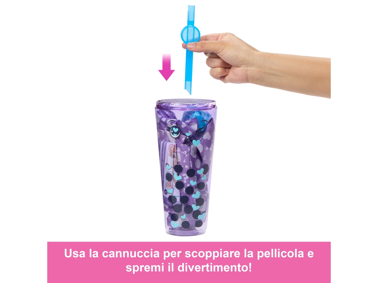 Barbie Pop reveal bubble, bambole casuali per bambine 11cm 3+ Mattel