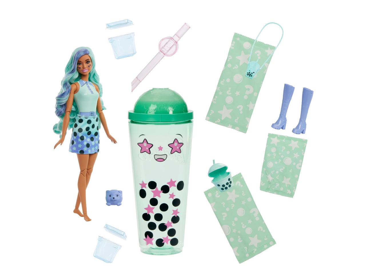 Barbie Pop reveal bubble, bambole casuali per bambine 11cm 3+ Mattel