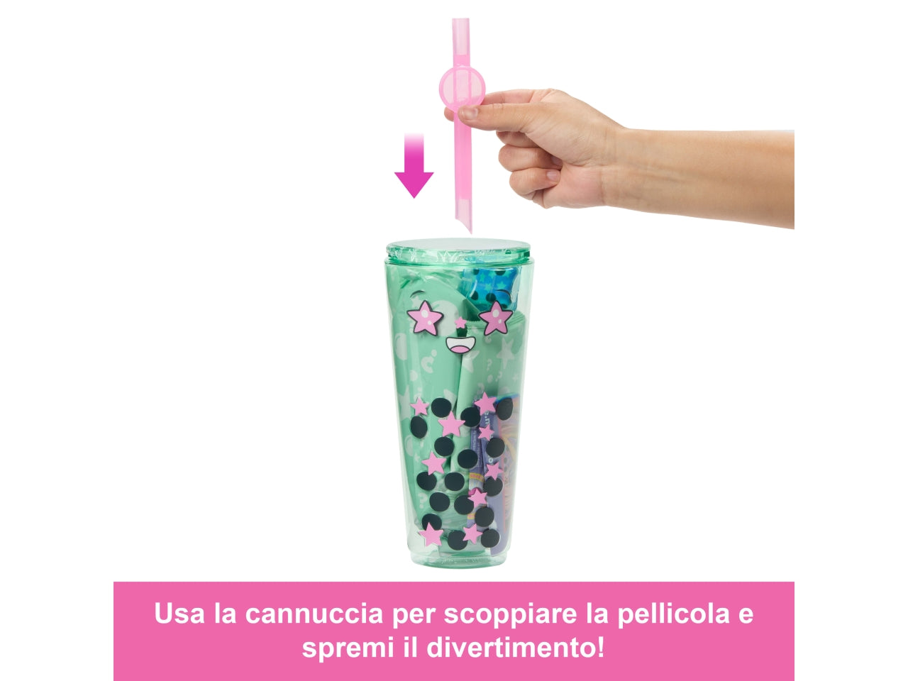 Barbie Pop reveal bubble, bambole casuali per bambine 11cm 3+ Mattel