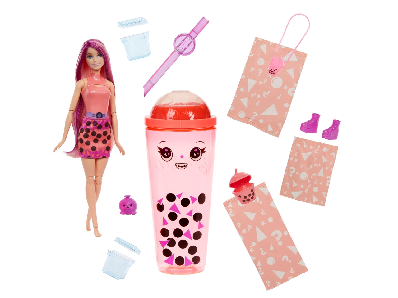 Barbie Pop reveal bubble, bambole casuali per bambine 11cm 3+ Mattel