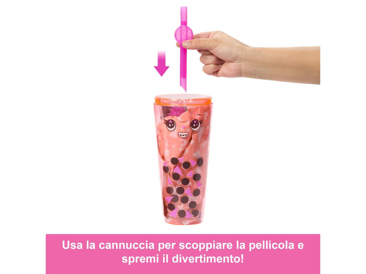 Barbie Pop reveal bubble, bambole casuali per bambine 11cm 3+ Mattel
