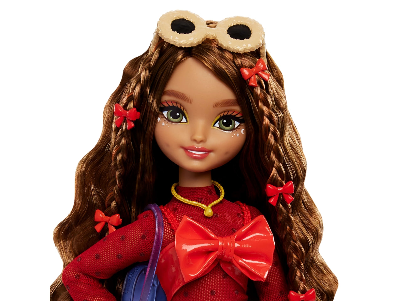 Barbie Dream Besties - Teresa bambola snodata alla moda con lunghi capelli castani e fermagli 10 accessori a tema videogiochi inclusi giocattolo per bambini 4+ anni HYC23