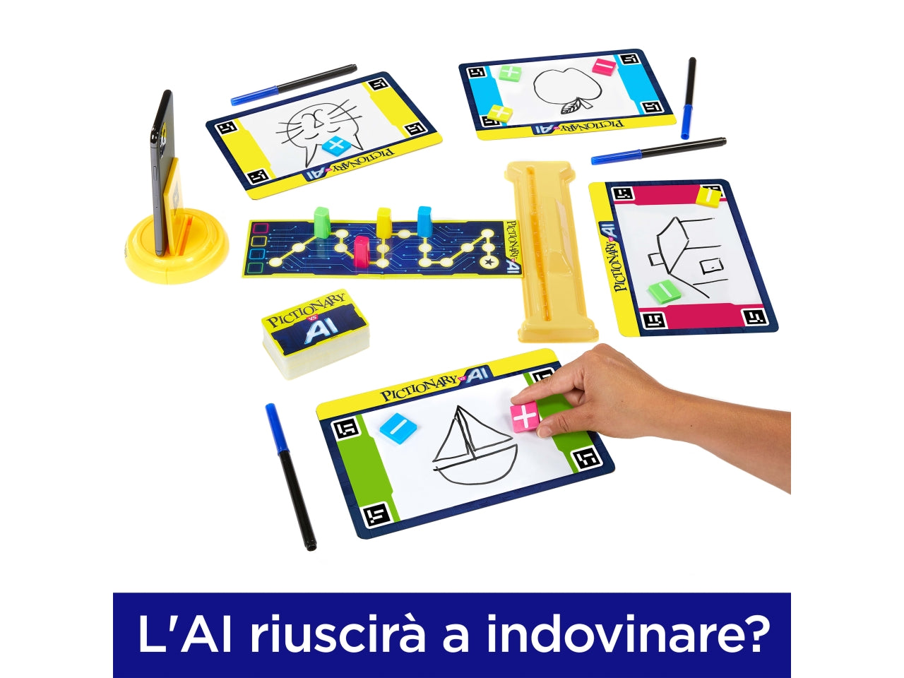 Pictionary vs AI, Lavagnetta da disegni per bambini con IA  8+ Mattel $