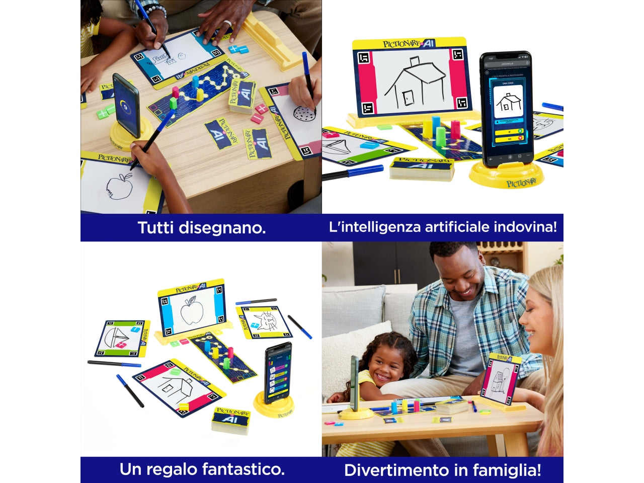 Pictionary vs AI, Lavagnetta da disegni per bambini con IA  8+ Mattel $
