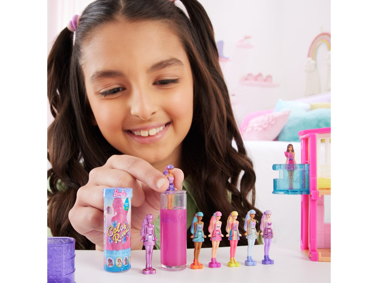 Barbie Mini barbieland color reveal, Mini dolls che rivela il colore con l'acqua 4+ Mattel