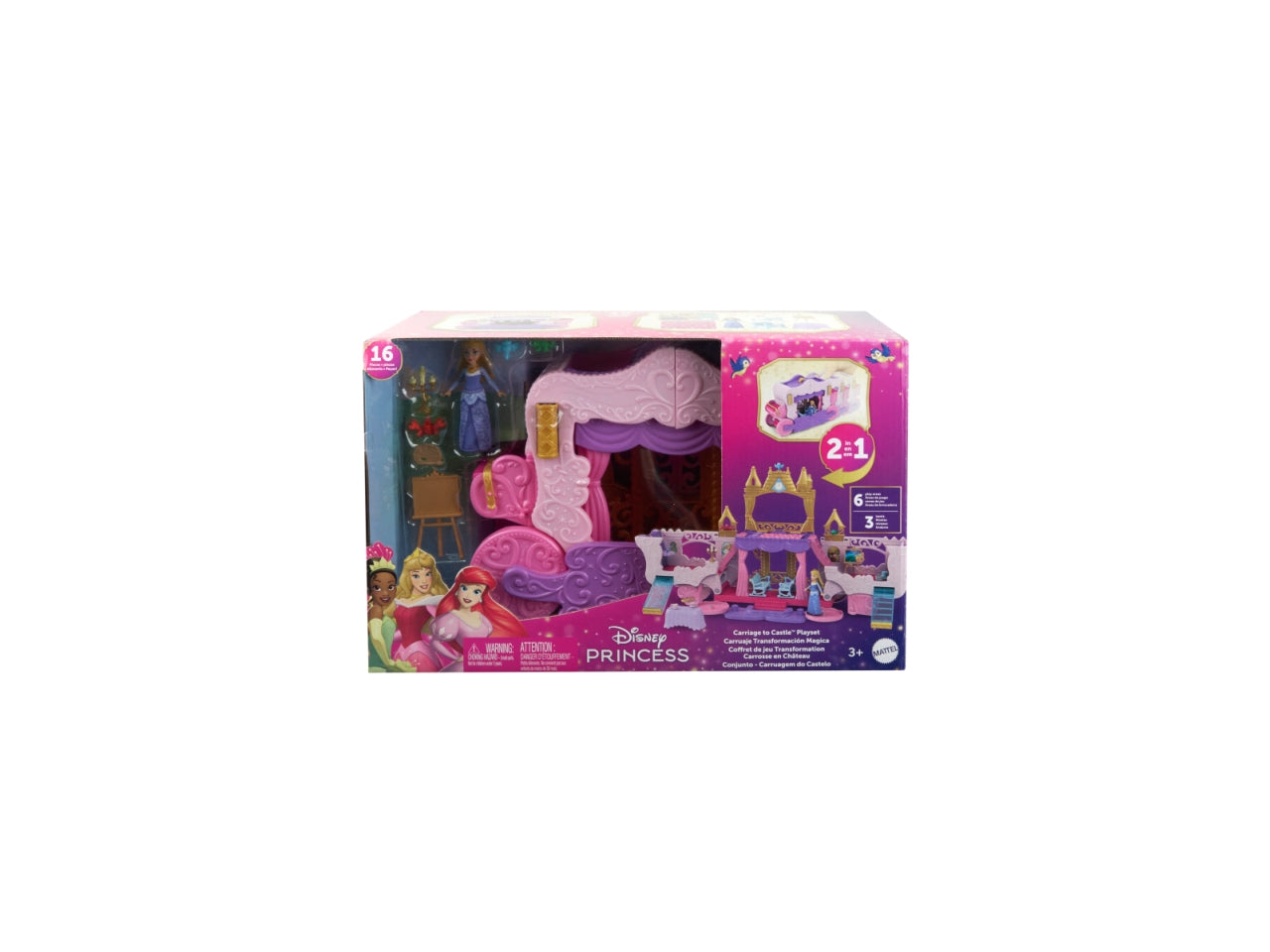 Disney princess playset castello + carrozza