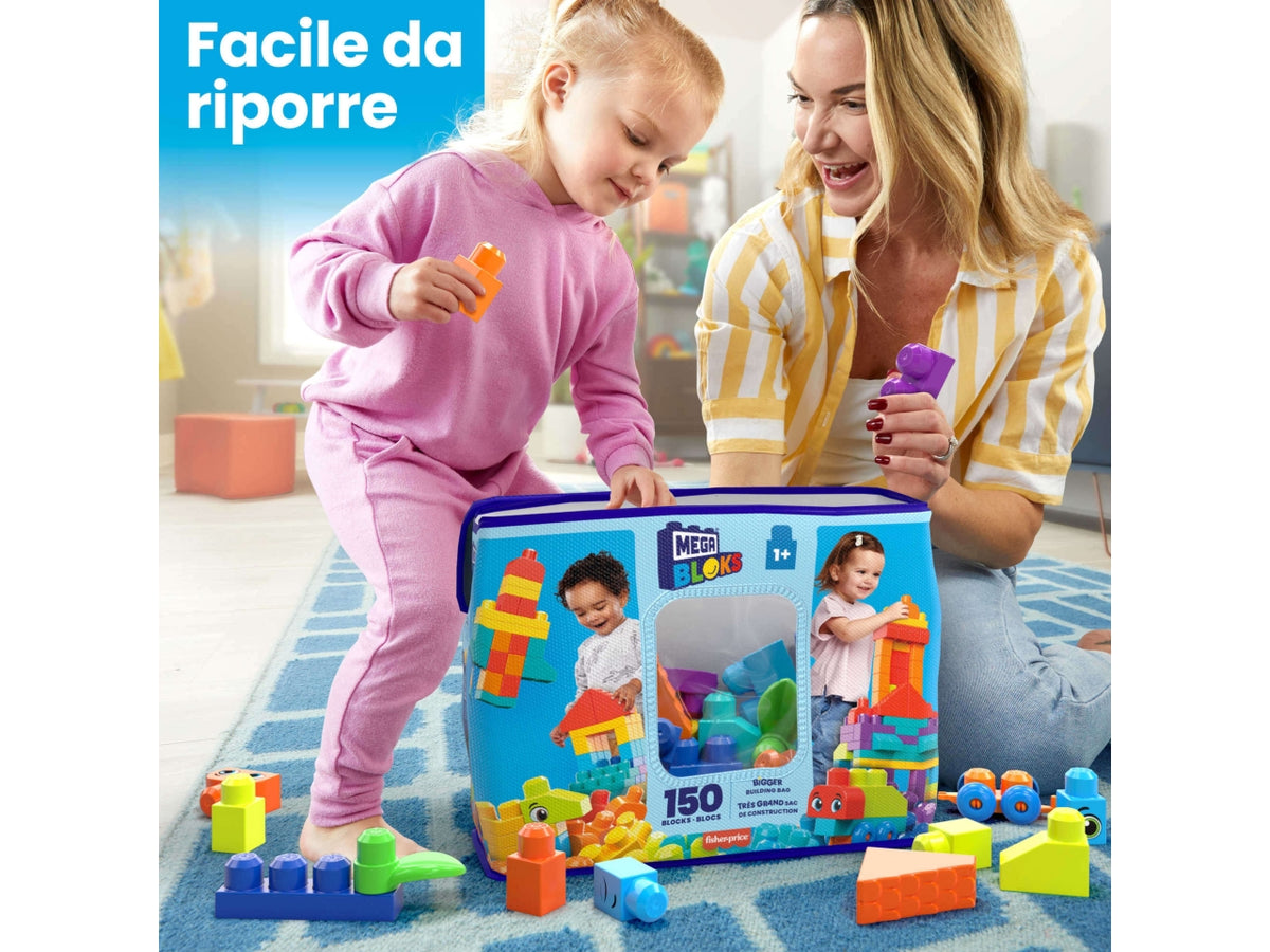 Mega Bloks Sacca Eco Grande 150 Pezzi | Mattel