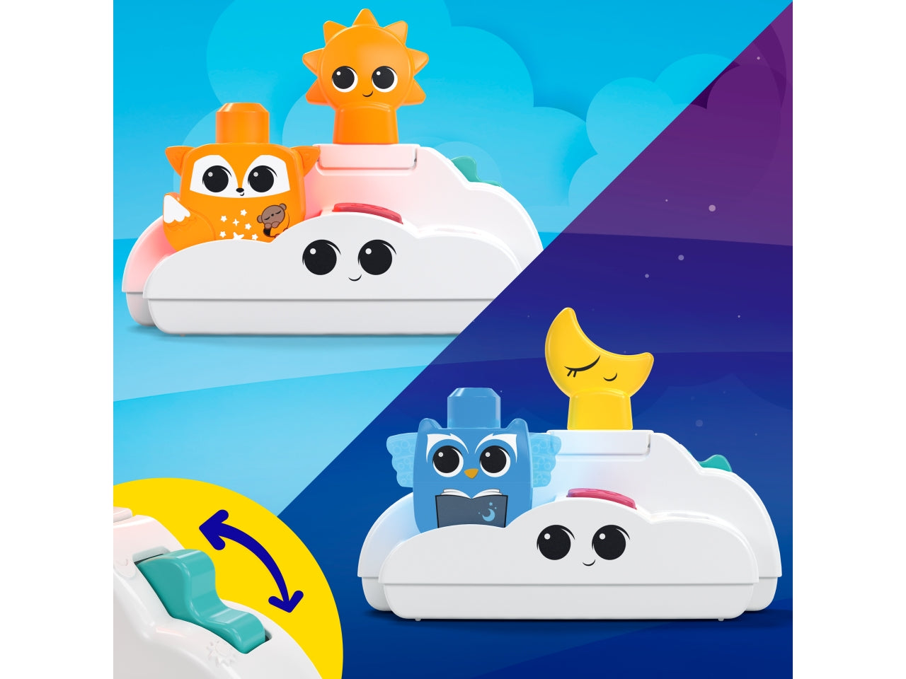 MEGA BLOKS Luce Notturna Rise & Snooze, set da costruire con 30 pezzi | Mattel