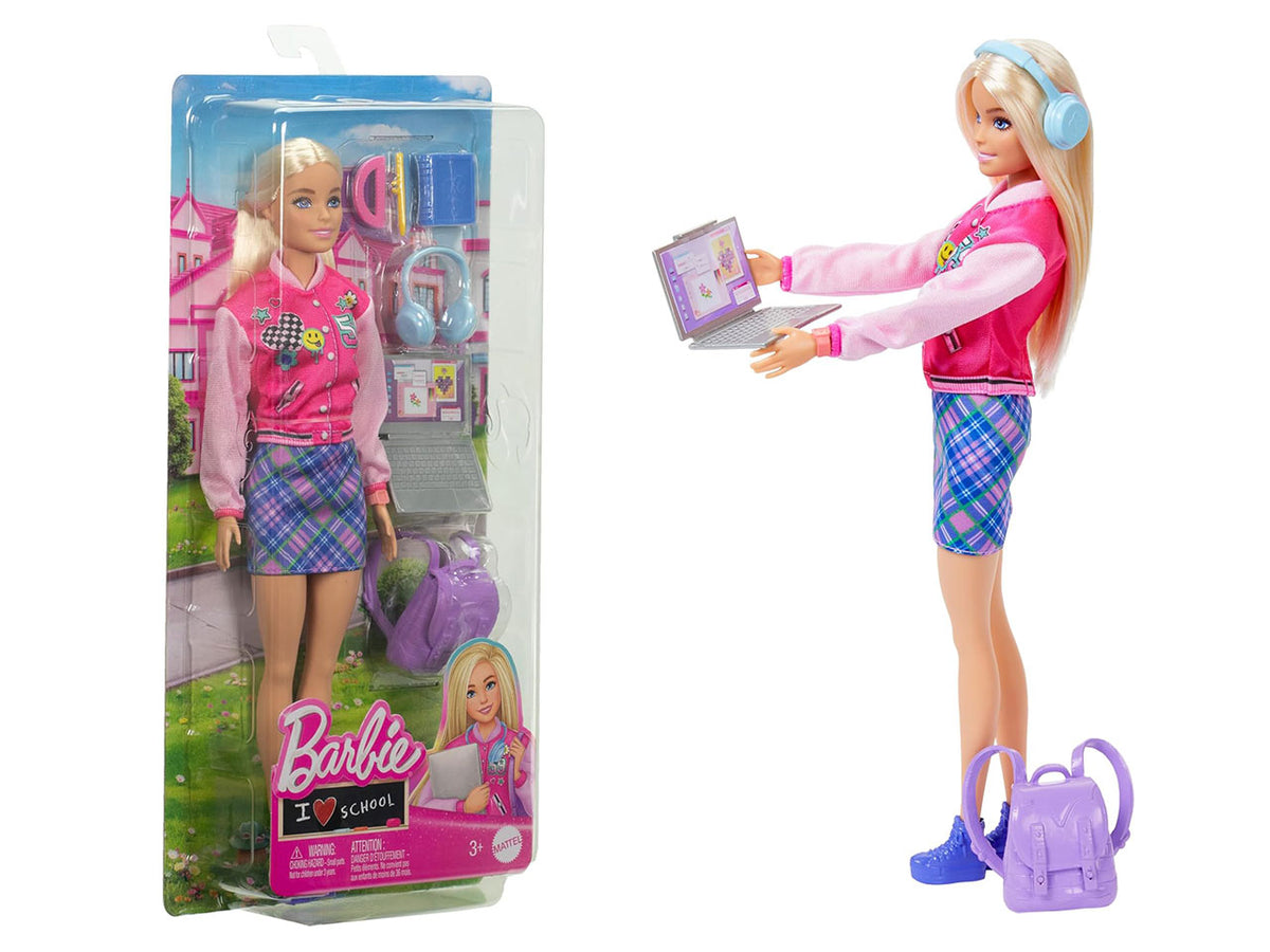 Barbie doll con accessori scuola | Mattel $