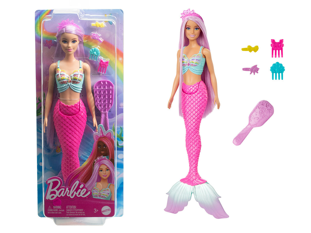 Barbie sirena capelli fantasia