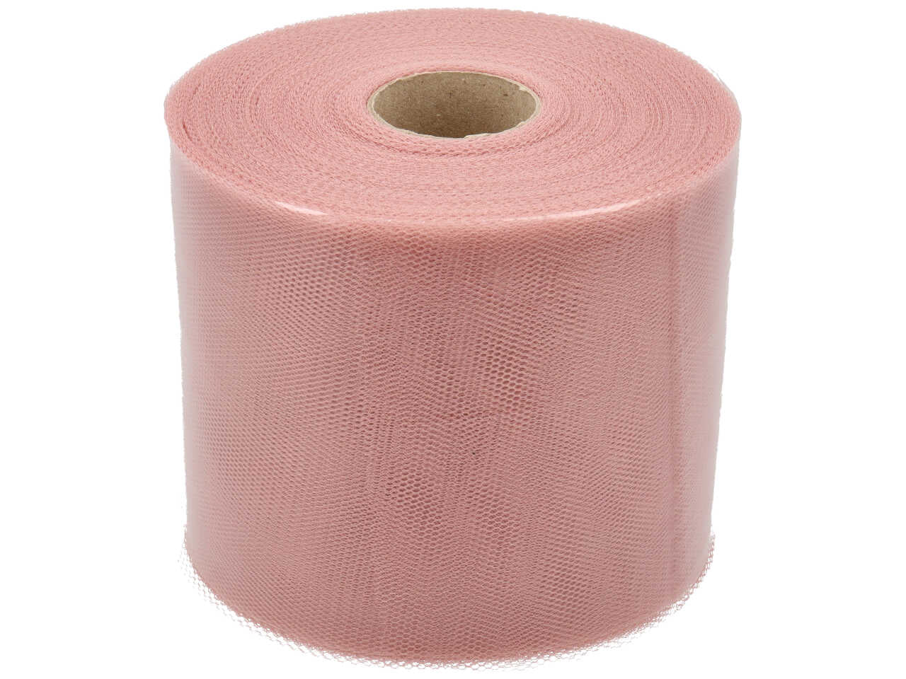 Rotolo tulle Madrid rosa cipria 12,5 cm, 100 m - MCC