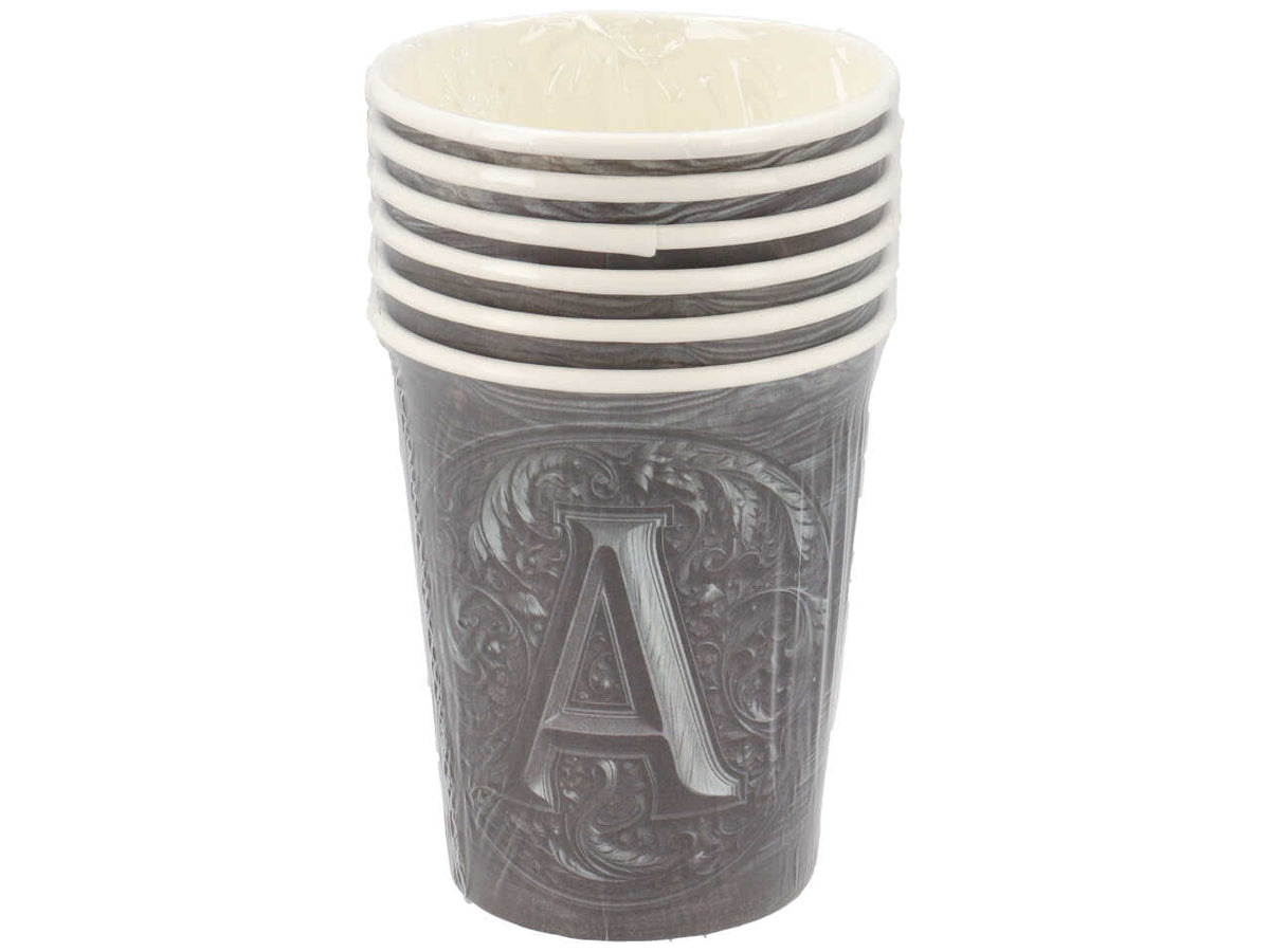 Tazza di cartone con figura di ragazza morta set da 6 tazze