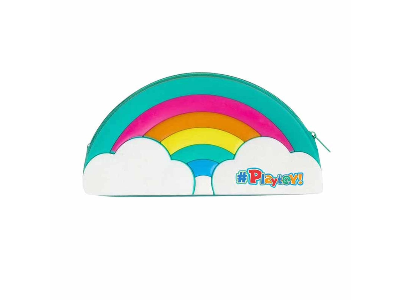 Astuccio in silicone verde acqua a forma di arcobaleno 22x10,5x4,5 cm - Dimagraf