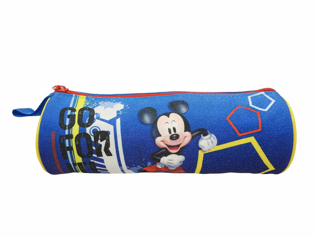 Astuccio ovale mickey blu in tessuto 23x8x8cm 40 g - 1 astuccio$