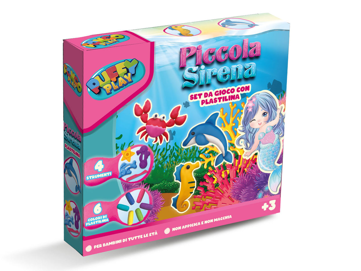 Plastilina in scatola 27x24cm sirenetta
