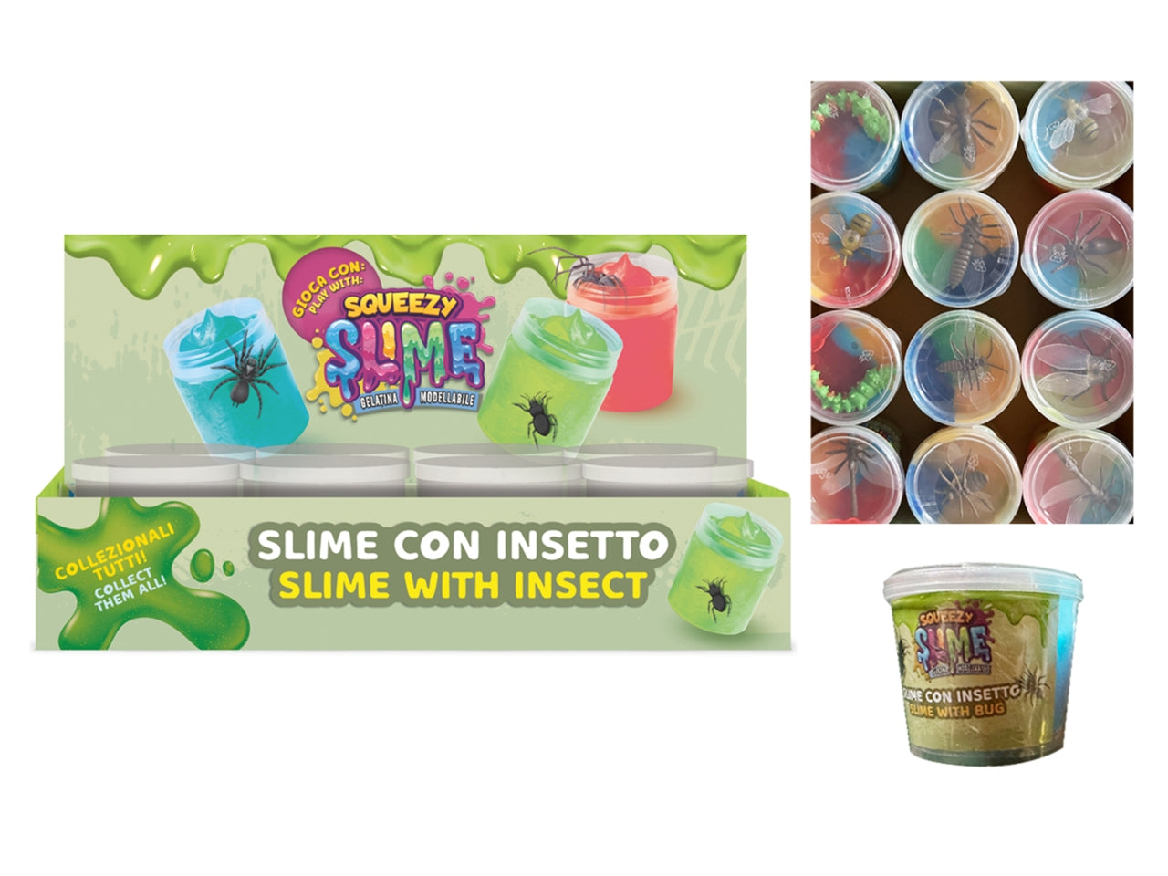 Slime con animali insetti