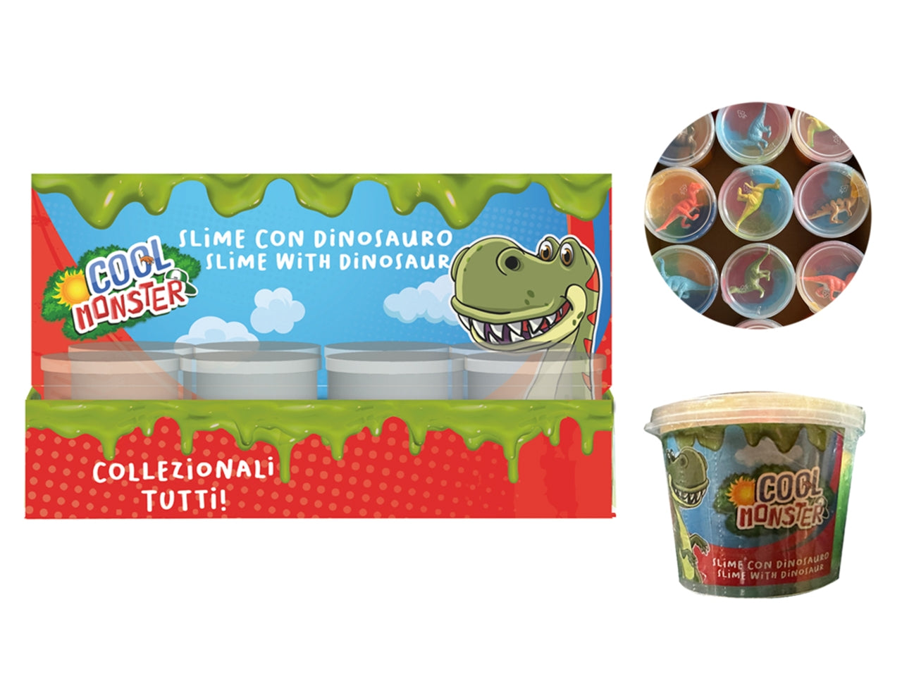 Slime con dinosauro