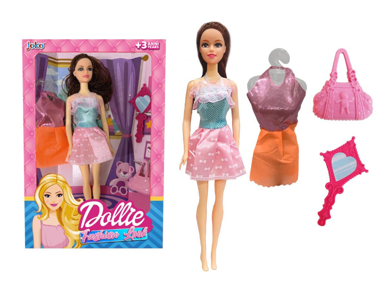 Bambola con accessori