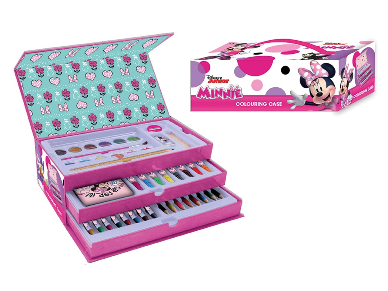 Valigetta colori Minnie bimba 42 pezzi, 13x26 cm - Disney