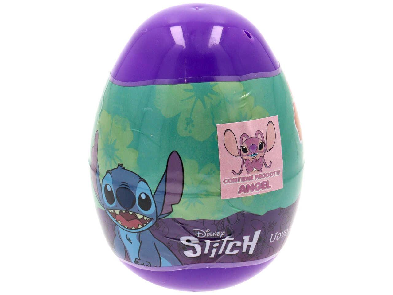 Kit colori Stitch per bimbo/a ovetto sorpresa con pastelli a cera e foglio da colorare - MC Group