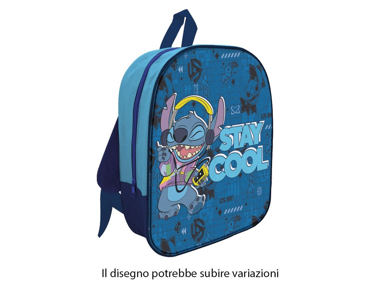 Zaino asilo Stitch 3d con led azzurro - Mc Group
