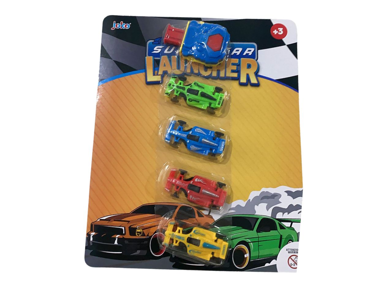 Set 4 macchinine con lanciatore