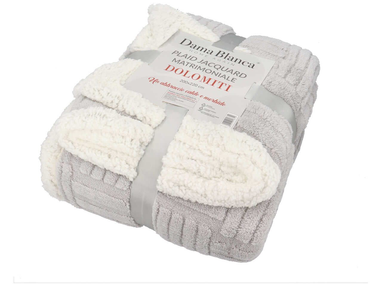 Plaid jaquard matrimoniale
