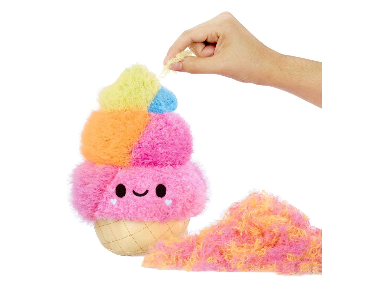 Fluffie stuffiez small plush in sidekick - assortiti