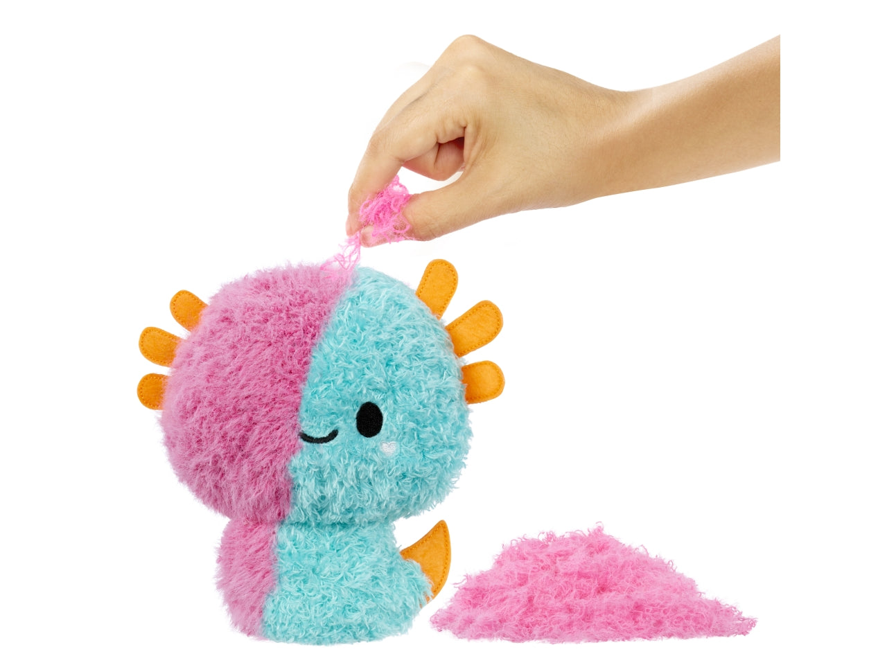 Fluffie stuffiez small plush in sidekick - assortiti