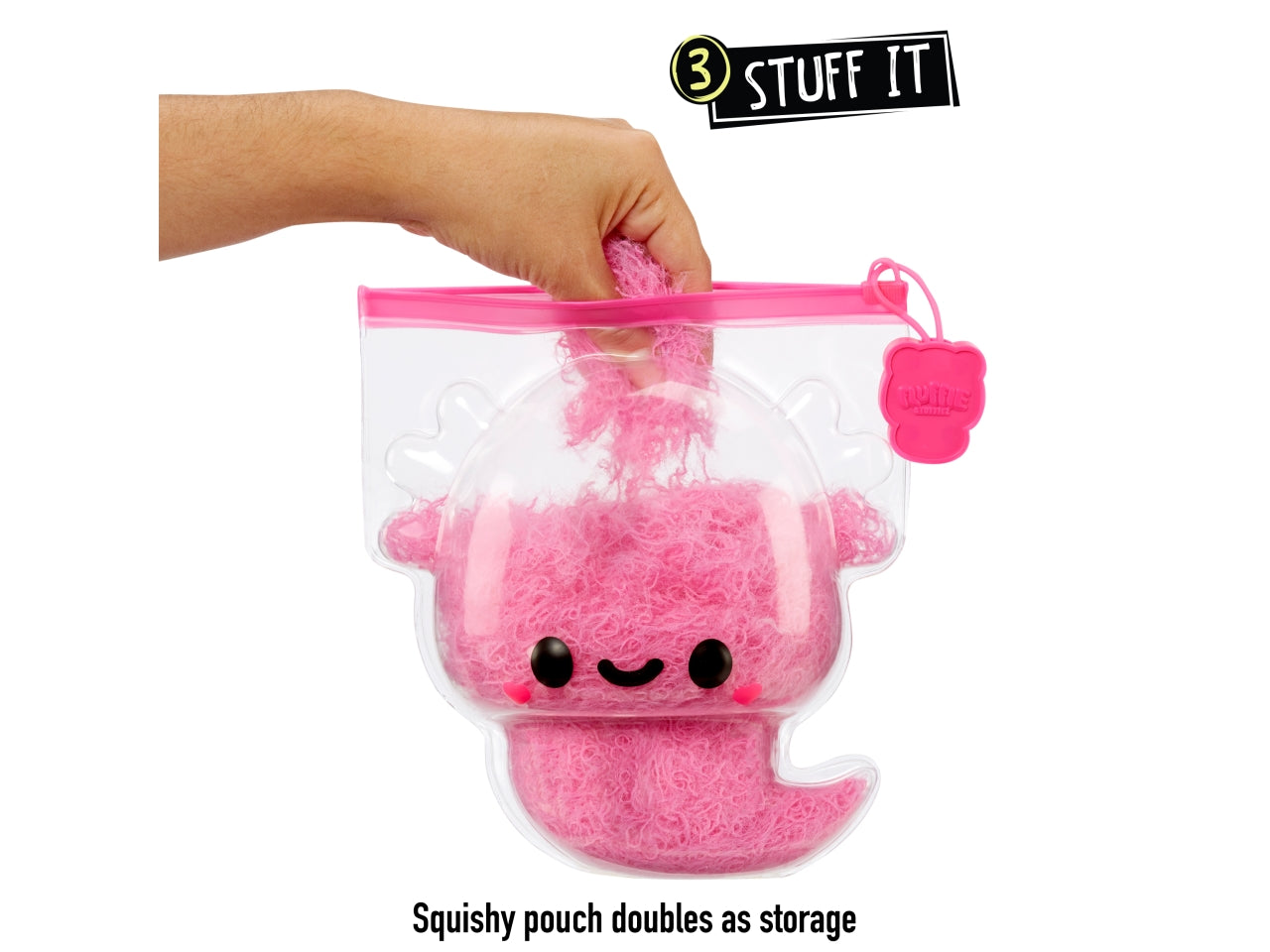 Fluffie stuffiez small plush in sidekick - assortiti