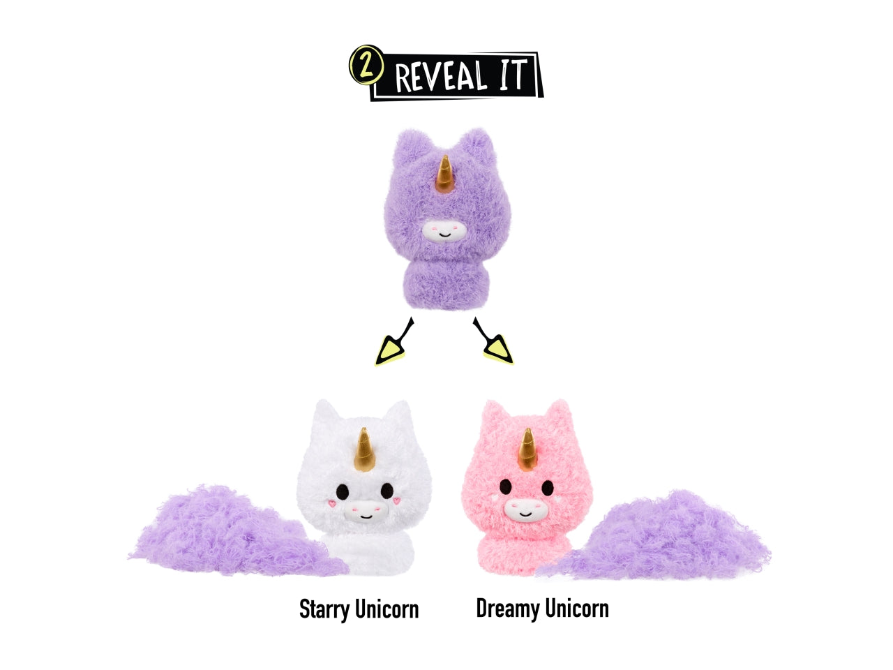Fluffie stuffiez small plush in sidekick - assortiti