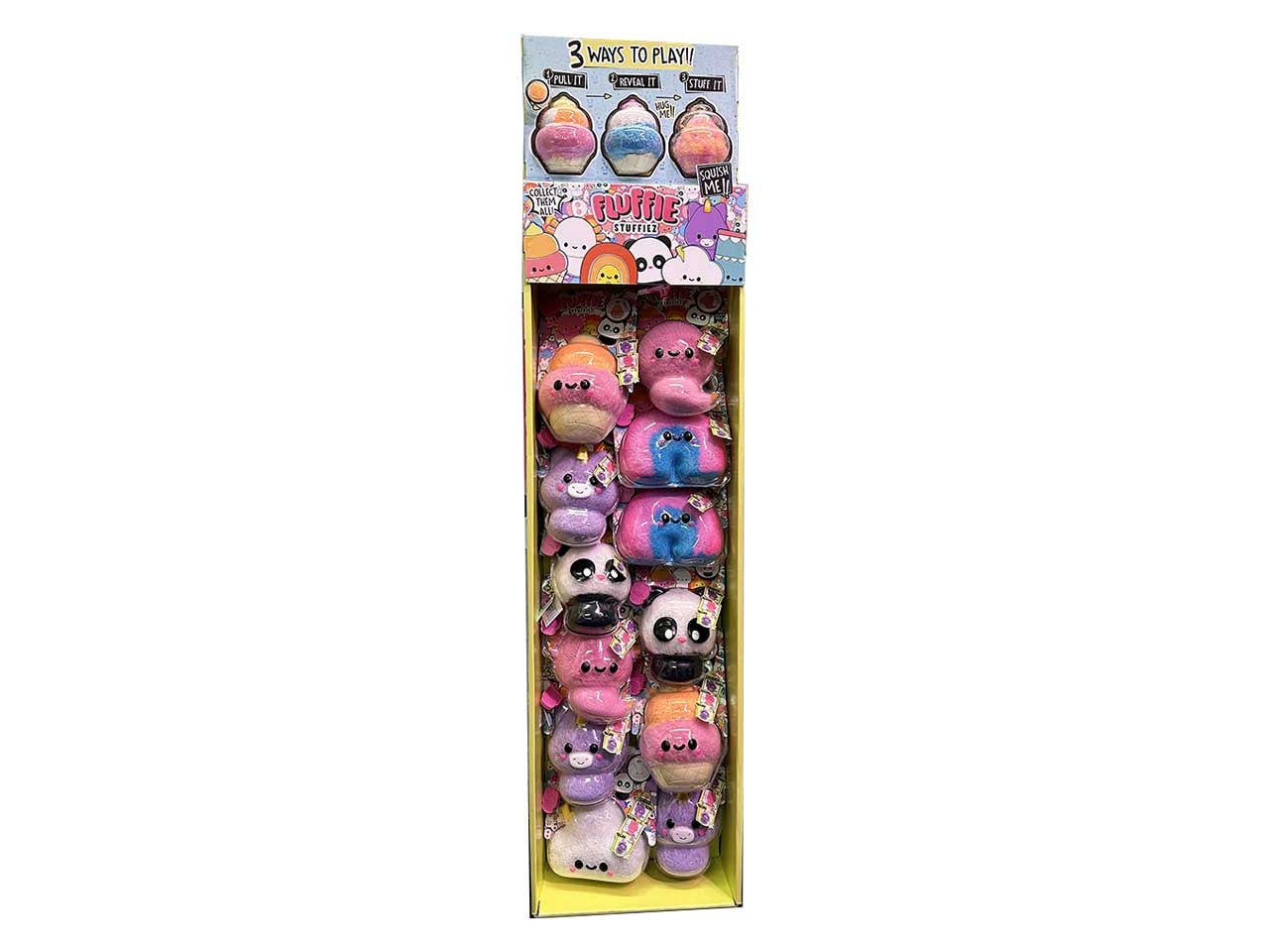 Fluffie stuffiez small plush in sidekick - assortiti