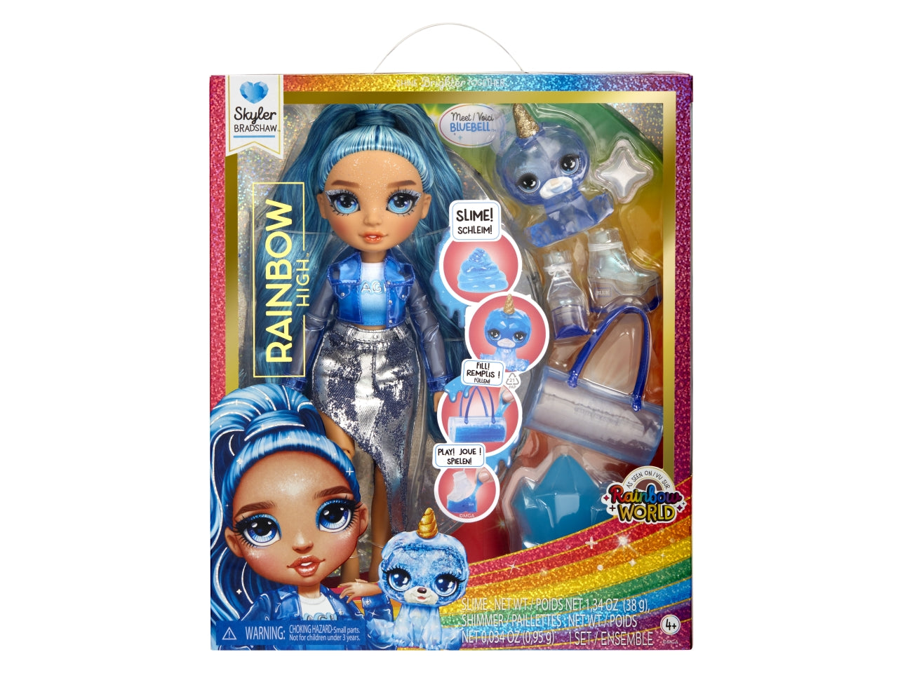 Classic rainbow fashion doll- skyler blue $
