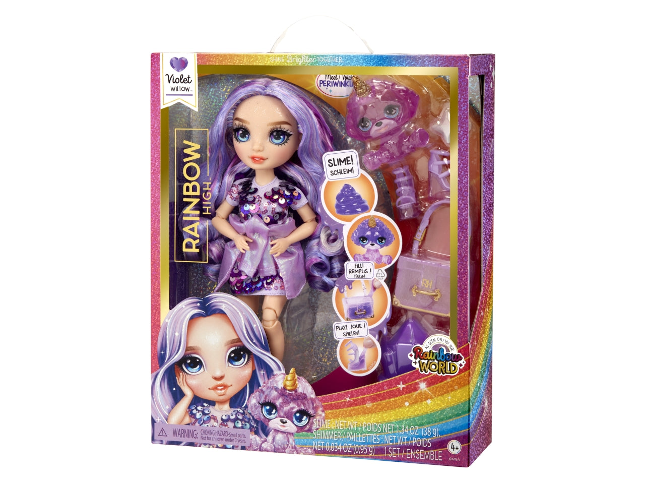 Classic rainbow fashion doll- violet viola $