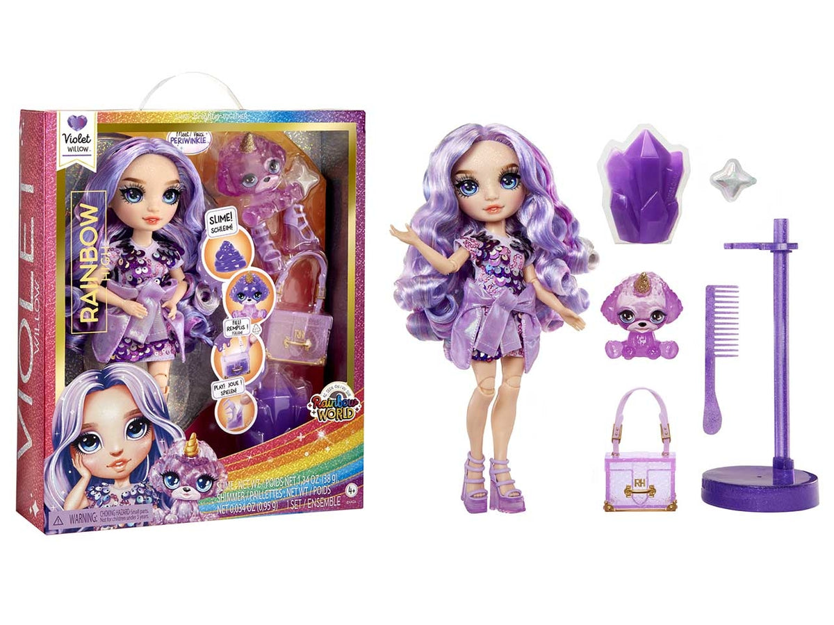 Classic rainbow fashion doll- violet viola $