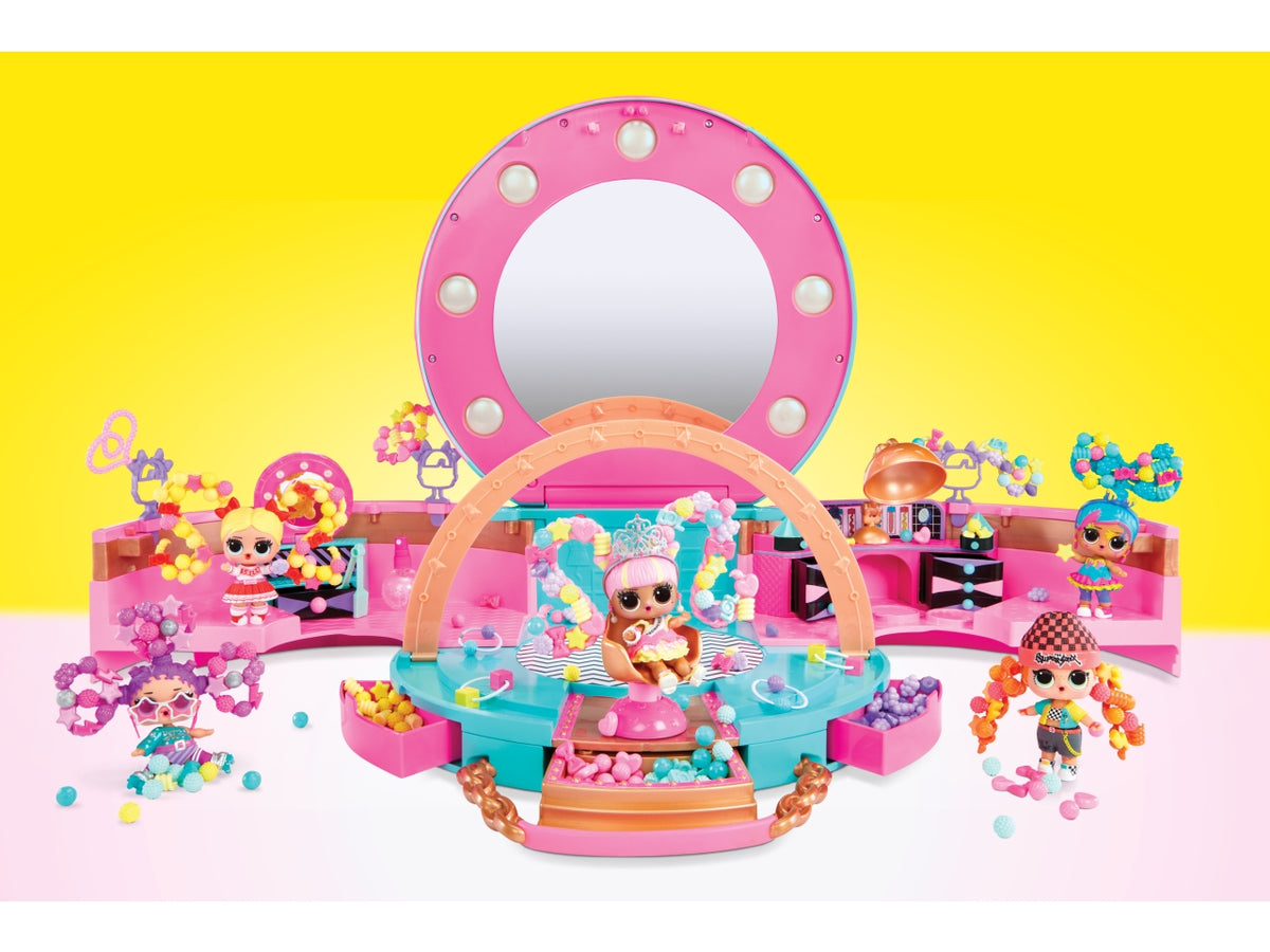LOL Surprise Hair Beads Salon: Set Gioco Multicolor in Plastica con 100 Accessori per Capelli, Specchio e Bambola - EtÃ  4+ | MGA Entertainment