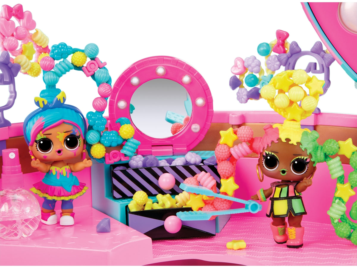 LOL Surprise Hair Beads Salon: Set Gioco Multicolor in Plastica con 100 Accessori per Capelli, Specchio e Bambola - EtÃ  4+ | MGA Entertainment