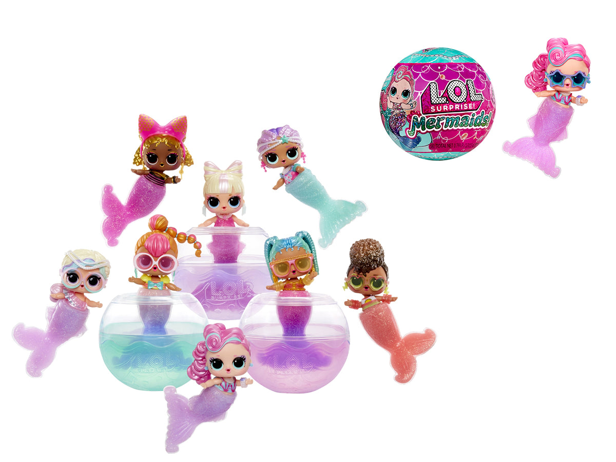LOL Surprise Mermaids: Bambola Multicolor con Gel Colorati e Stampo per Coda da Sirena, Gioco Unisex per Bambini 4+ | MGA Entertainment$