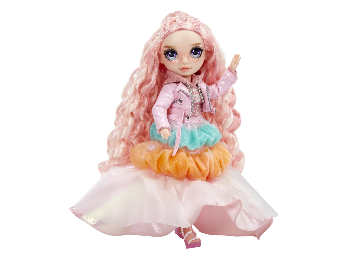 Rainbow High Winter Wonderland Doll Bella: Bambola Fashion Rosa di 28 cm con Abiti Invernali, Accessori e Kit Pupazzo di Neve, Gioco Unisex per Bambini 4+ | MGA Entertainment