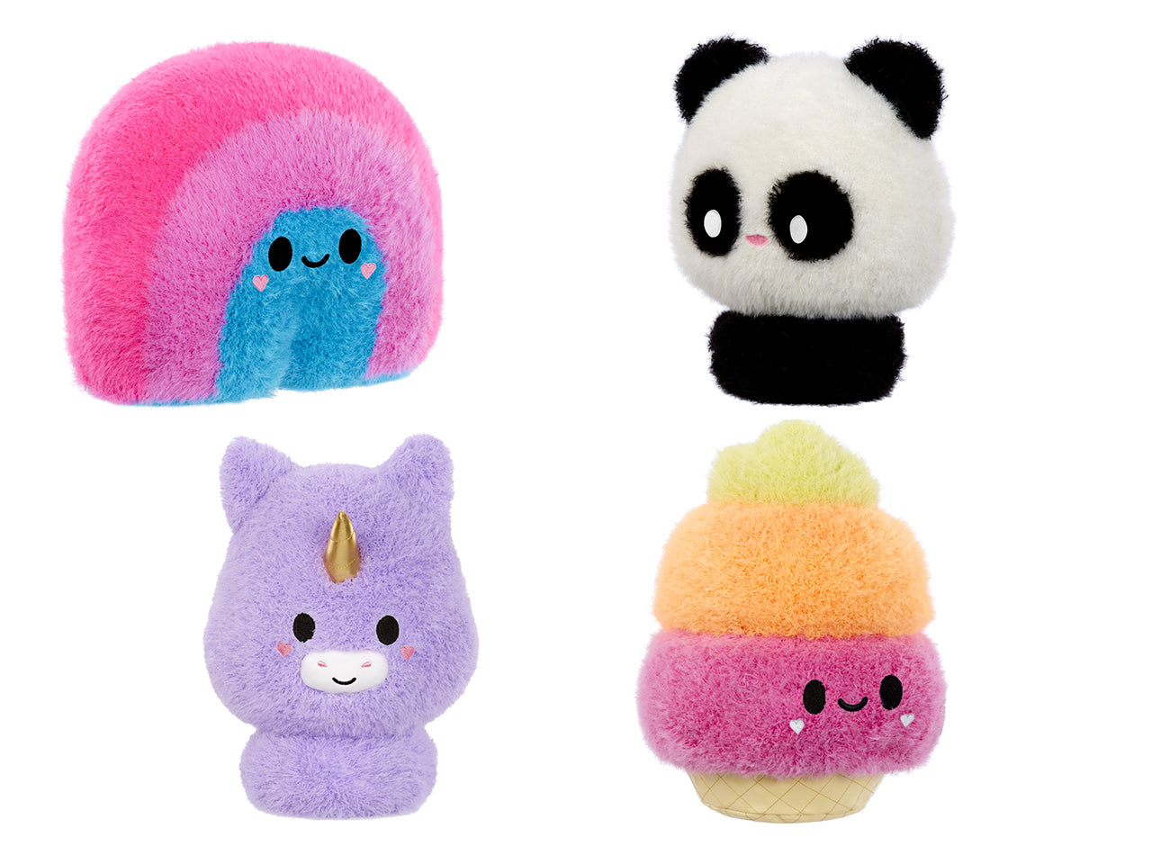 Fluffie Stuffiez Large Plush: Peluche Multicolor con AttivitÃ  Interattiva di Rimozione e Riempimento, Gioco Unisex per Bambini 4+ | MGA Entertainment