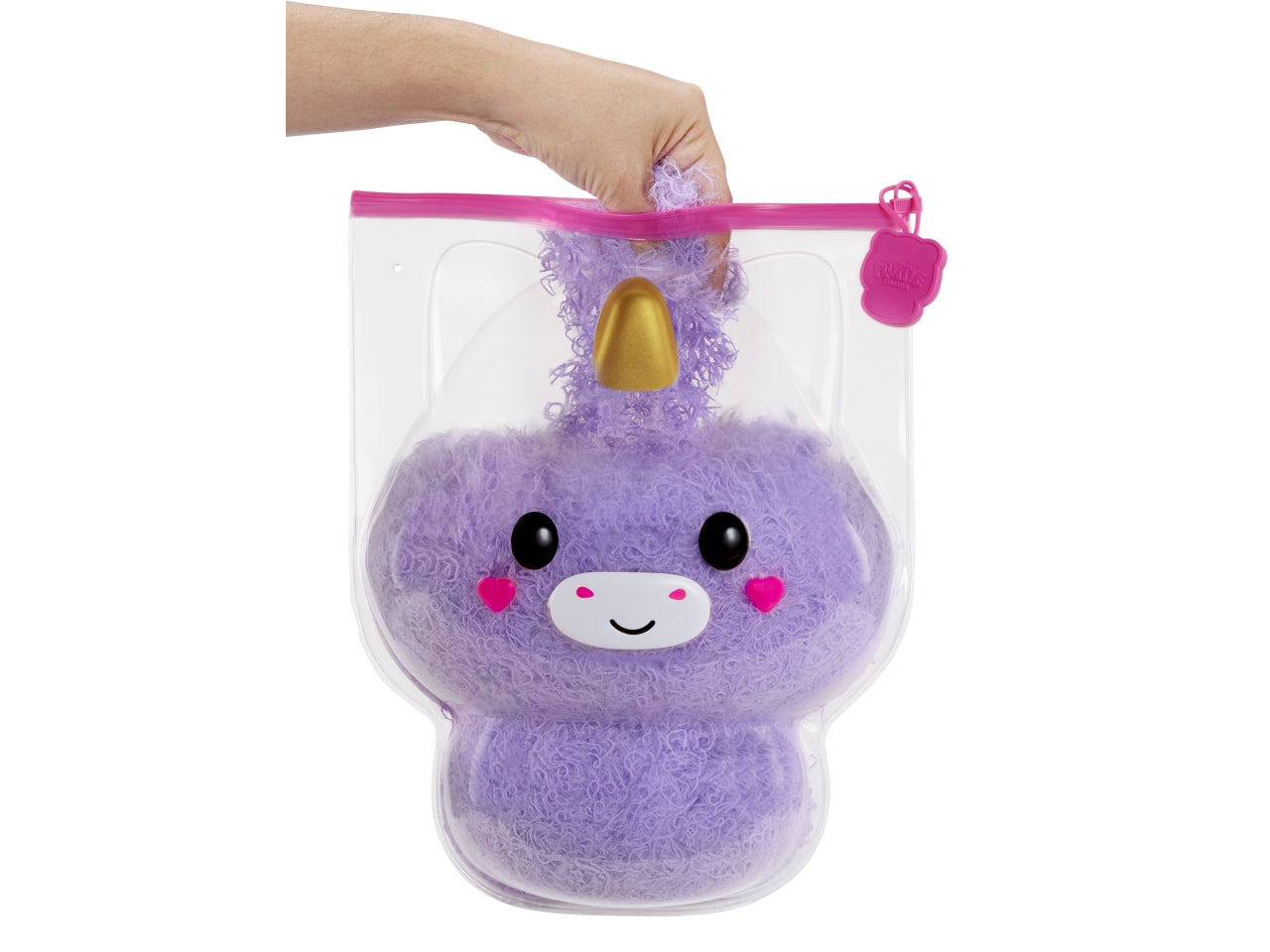 Fluffie Stuffiez Large Plush: Peluche Multicolor con AttivitÃ  Interattiva di Rimozione e Riempimento, Gioco Unisex per Bambini 4+ | MGA Entertainment