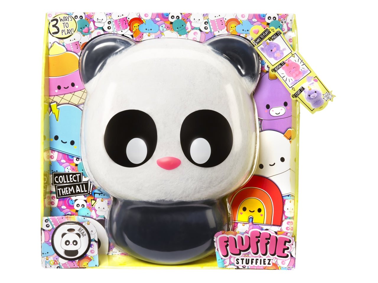 Fluffie Stuffiez Large Plush: Peluche Multicolor con AttivitÃ  Interattiva di Rimozione e Riempimento, Gioco Unisex per Bambini 4+ | MGA Entertainment