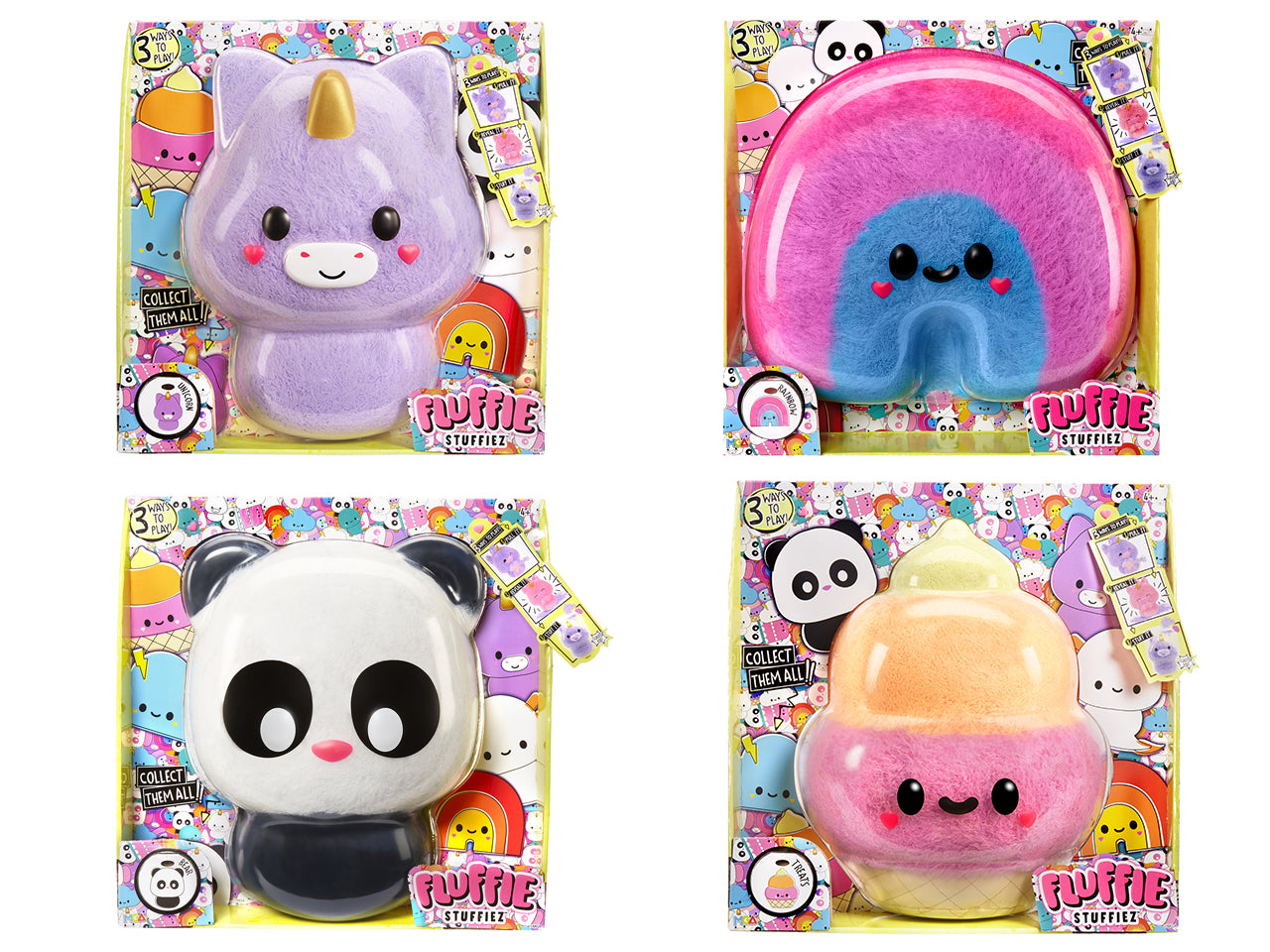 Fluffie Stuffiez Large Plush: Peluche Multicolor con AttivitÃ  Interattiva di Rimozione e Riempimento, Gioco Unisex per Bambini 4+ | MGA Entertainment